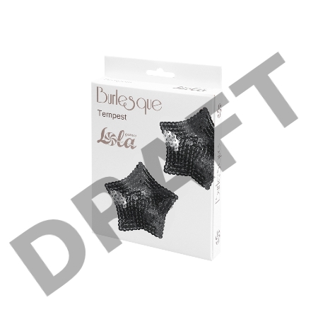 Черные пэстисы-звездочки Tempest
