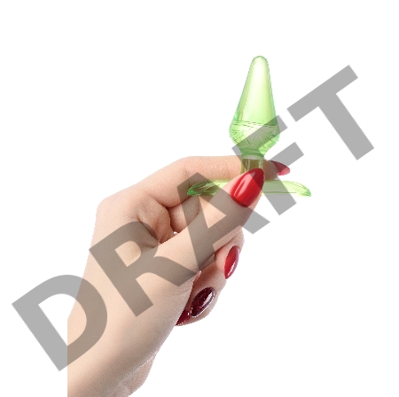 Анальная втулка TOYFA, ABS пластик, зеленая, 6,5 см, Ø 2,5 см