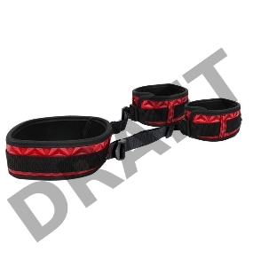 Розово-черный фиксатор для ног Notabu