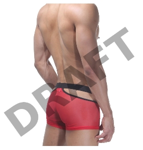 Трусы мужские боксеры красные с вырезами