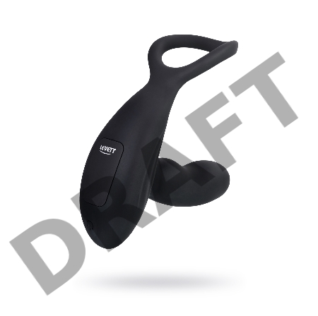 Стимулятор простаты Levett Maud, силикон, черный, 15 см