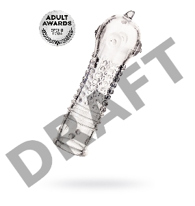 Насадка на пенис TOYFA A-Toys  , TPR, Прозрачный, 14,7 см