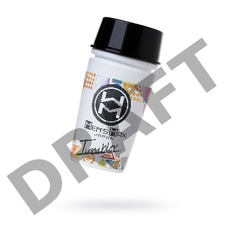 Мастурбатор нереалистичный, Tumbler Square, MensMax, TPE, белый, 16.3 см