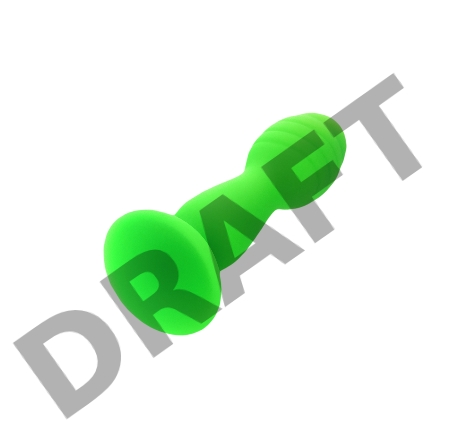 Анальная втулка A-Toys by TOYFA Terg, силикон, зеленый, 10 см