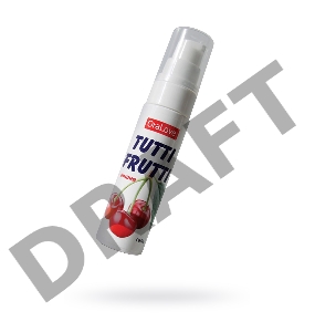 Съедобная гель-смазка TUTTI-FRUTTI для орального секса со вкусом вишни, 30 г