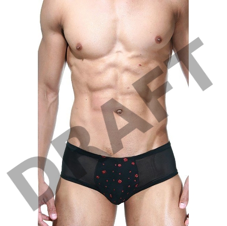 Трусы мужские хипсы черные