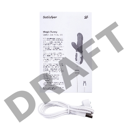 Нереалистичный вибратор Satisfyer Vibes Magic Bunny, силикон, фиолетовый, 17,7 см.