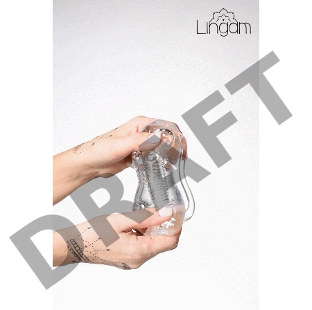 Мастурбатор нереалистичный Lingam by TOYFA  Indira, TPE, прозрачный, 14 см