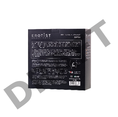 Стимулятор простаты Erotist Fifth, cиликон, черный, 14,1 см