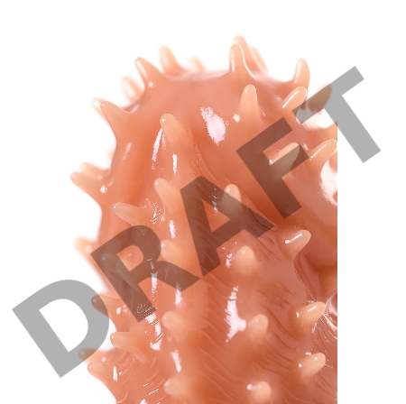 Насадка KOKOS  с дополнительной стимуляцией, реалистичная, TPE, бежевый, 12.7 см