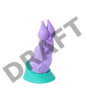 Фантазийный фаллоимитатор Раптор - 22,5 см.