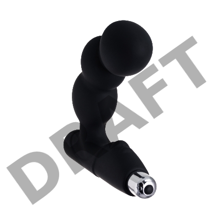 Стимулятор простаты Erotist Fourth, силикон, черный, 12,4 см