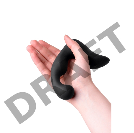 Стимулятор простаты Erotist Fifth, cиликон, черный, 14,1 см