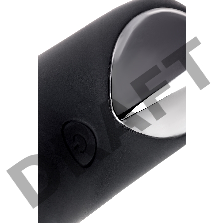 Стимулятор простаты Erotist Fifth, cиликон, черный, 14,1 см