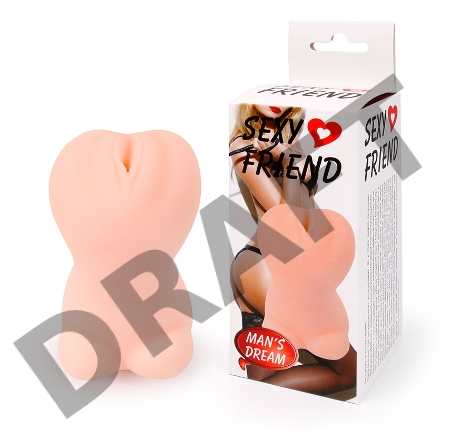 Телесный реалистичный мастурбатор-вагина