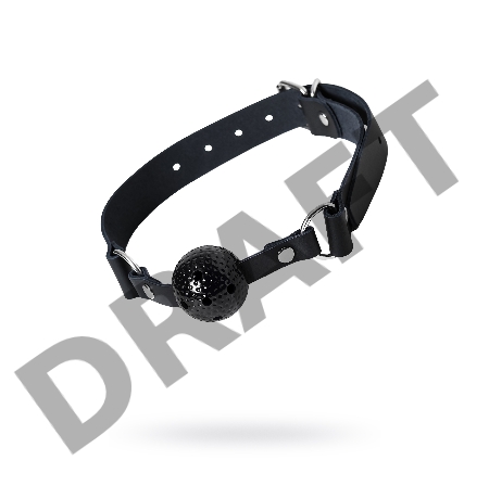 Кляп Штучки-дрючки, ABS пластик, черный