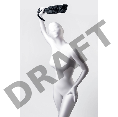 Шлепалка Anonymo #0009, полиэстер, красная, 37 см