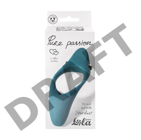 Зеленое эрекционное виброкольцо Stardust