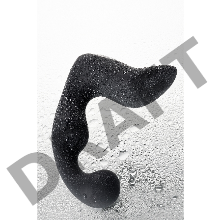 Стимулятор простаты Erotist Fifth, cиликон, черный, 14,1 см