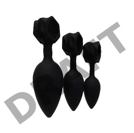 Набор анальных плагов Bathmate Anal Training Plugs, силикон, чёрный