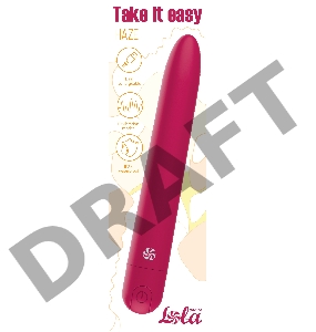 Бордовый перезаряжаемый вибратор Haze - 18 см.