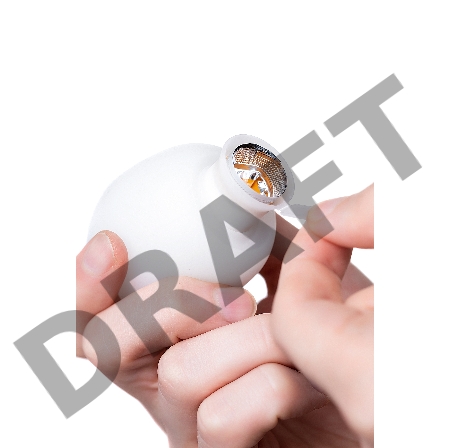 Нереалистичный мастурбатор TENGA №15 Brush, TPE, белый, 6,1 см