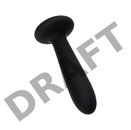 Анальная втулка Svakom Primo, с подогревом, силикон, черный, 12 см