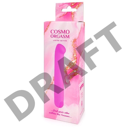 Розовый вибромассажер с утолщенным кончиком - 13 см.