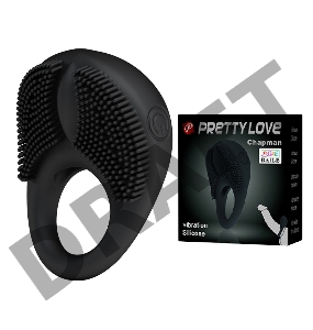 Вибрирующее эрекционное кольцо с щетинками