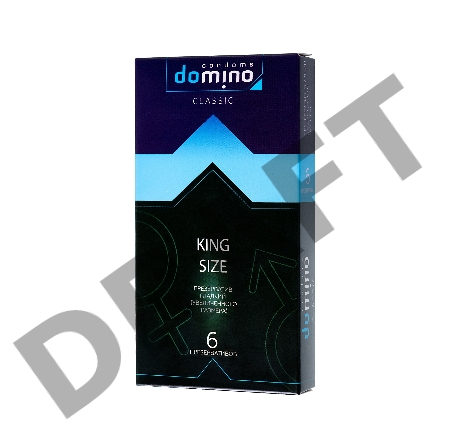 Презервативы Luxe  DOMINO CLASSIC King size 6 шт, 19 см