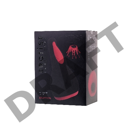 Перезаряжаемый мастурбатор Erotist Eruption, силикон, черный, 18,5 см.