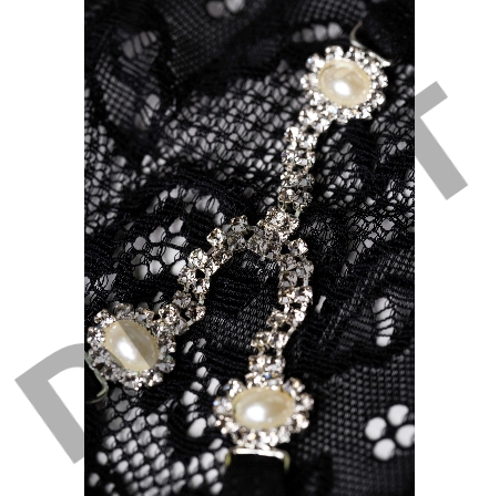 Трусики со стразами Joli Aileen, черный, OS