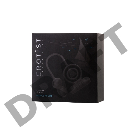 Анальная пробка Erotist с дополнительной стимуляцией, силикон, черная