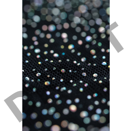 Платье-сетка со стразами Candy Girl Cleo бесшовное, черное, 2XL