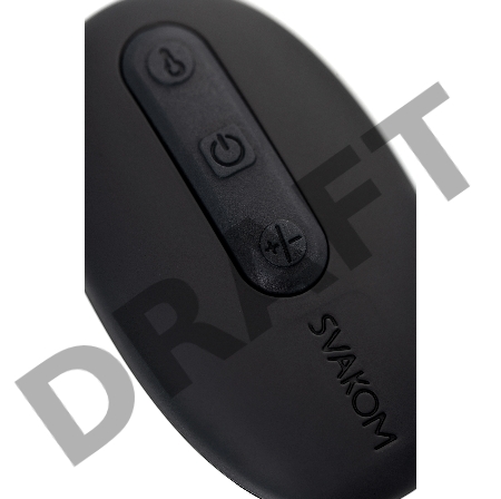 Анальная втулка Svakom Primo, с подогревом, силикон, черный, 12 см