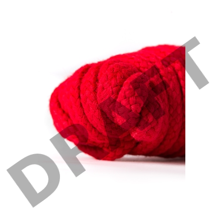 Веревка для бондажа Штучки-дрючки, текстиль, красная, 1000 см