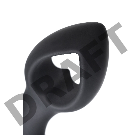 Анальная вибровтулка-расширитель POPO Pleasure by TOYFA Cordis S, силикон, черная, 10 см, Ø 4 см