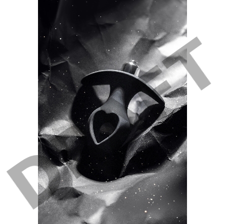 Анальная вибровтулка-расширитель POPO Pleasure by TOYFA Cordis S, силикон, черная, 10 см, Ø 4 см