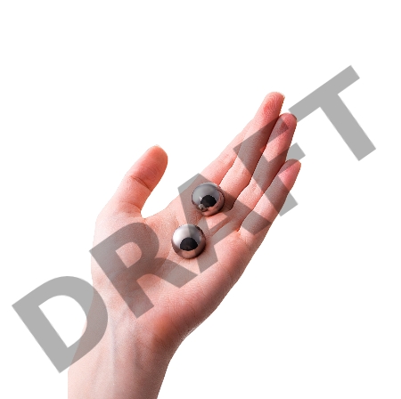 Вагинальные шарики Metal by TOYFA, металл, серебряные, Ø 2 см