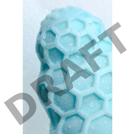 Мастурбатор A-Toys Flaff, TPE, бирюзовый, 8см, Ø 2,9 см