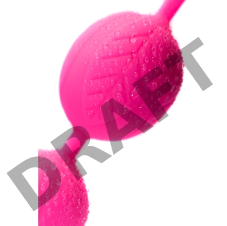 Вагинальные шарики Eromantica Blossom, силикон, фиолетовый, Ø 3,5  см