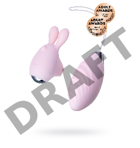 Виброяйцо и вибронасадка на палец JOS VITA, силикон, розовые, 8,5 и 8 см