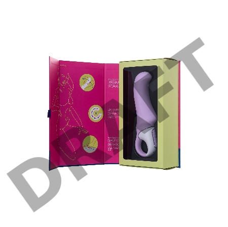 Нереалистичный вибратор Satisfyer Vibes Charming Smile, силикон, фиолетовый, 18,7 см.