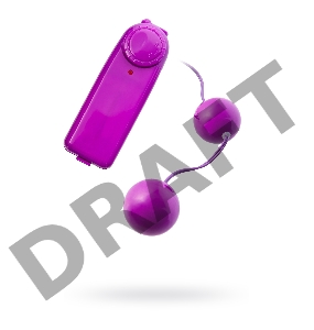 Вагинальные шарики с вибрацией TOYFA, ABS пластик, фиолетовый, 12,2 см