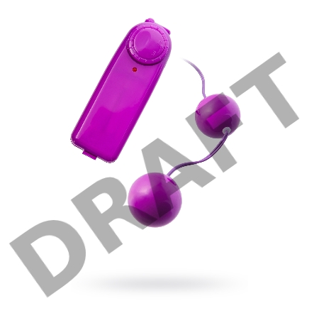 Вагинальные шарики с вибрацией TOYFA, ABS пластик, фиолетовый, 12,2 см