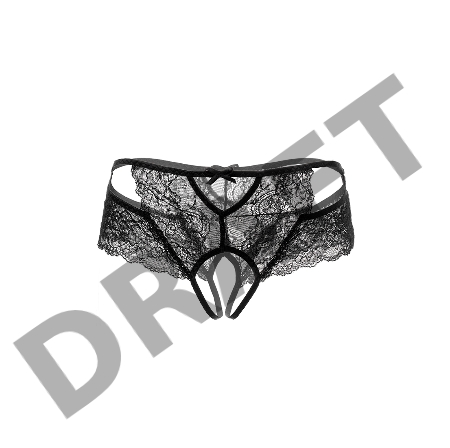 Эротические трусики Erolanta Felicity, черный (42-44)