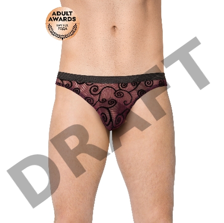 Трусы мужские с узором SoftLine Collection, фиолетовый, L