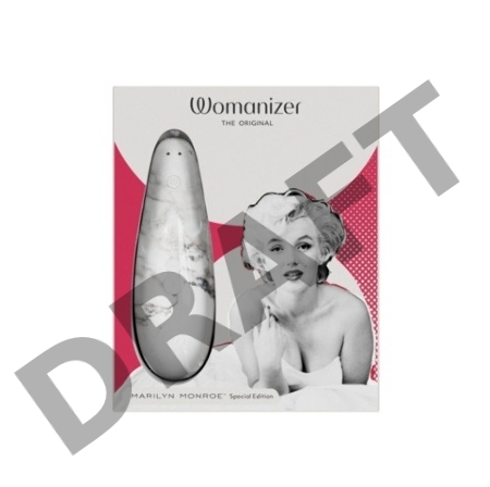 Белый бесконтактный клиторальный стимулятор Womanizer Marilyn Monroe Special Edition