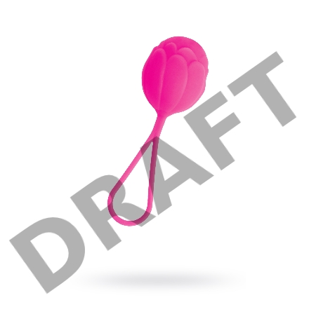 Вагинальный шарик Штучки-дрючки, силикон, розовый, Ø 3,5 см