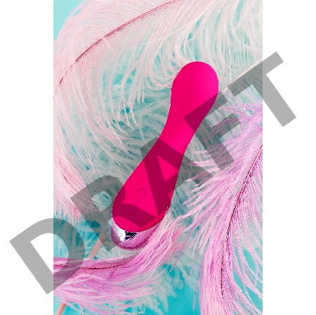 Стимулятор точки G L'EROINA Rolly, силикон, розовый, 15 см